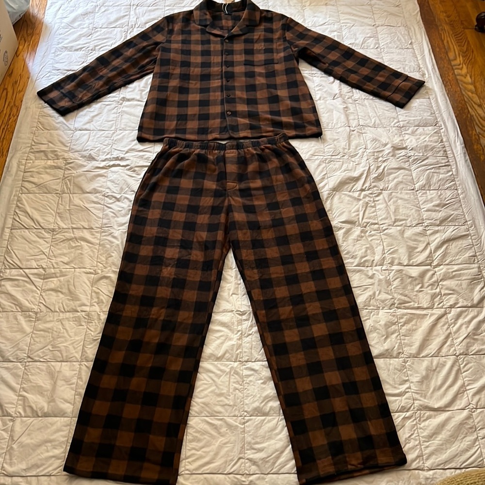 SKIMS FLEECE PLAID SLEEP SET